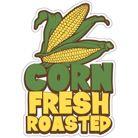 SIGNMISSION Corn Fresh Roasted Decal Concession Stand Food Truck Sticker, 16" x 8", D-DC-16 Corn Fresh Roasted19 D-DC-16 Corn Fresh Roasted19